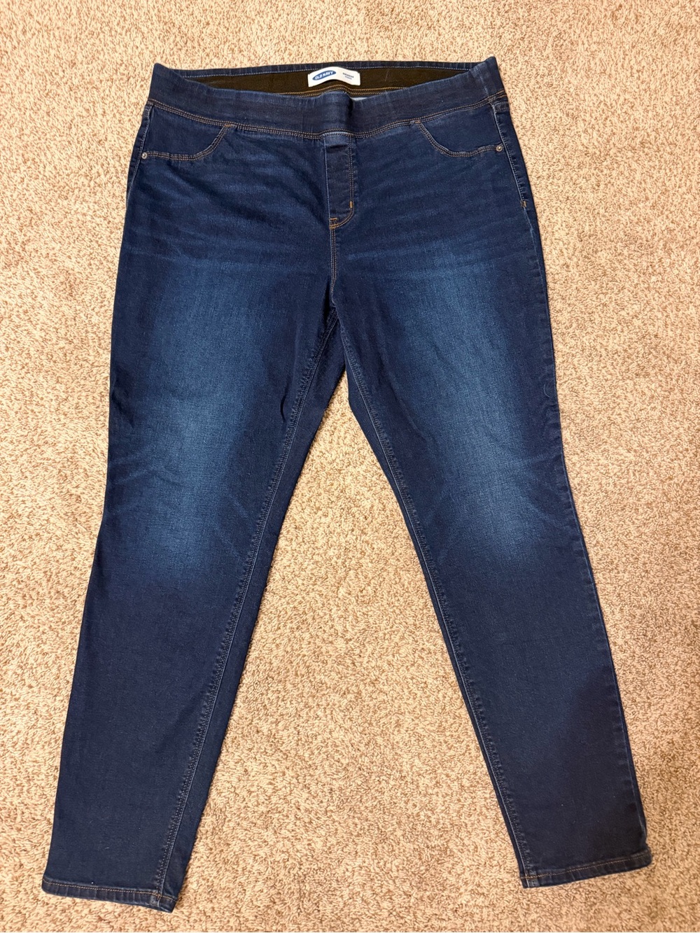 Old Navy Dark Blue Skinny Pull-On Jeans